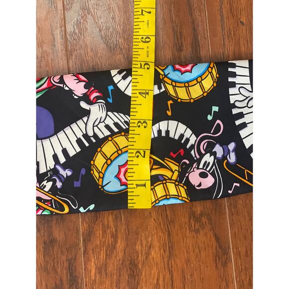Goofey Disney Balancine 100% Silk cummerbund great graphic print musical theme - Picture 6 of 6